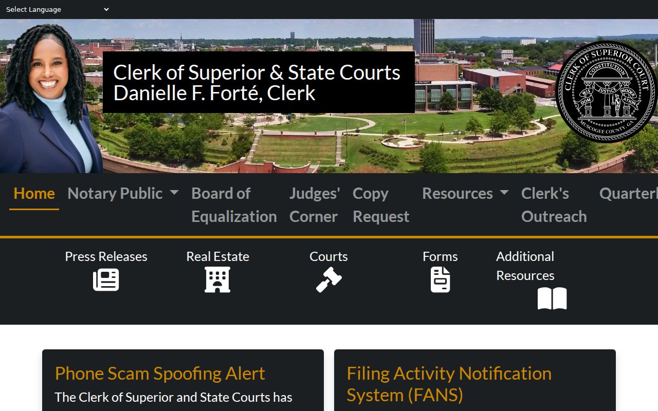 Columbus residents directory Superior and State court portal