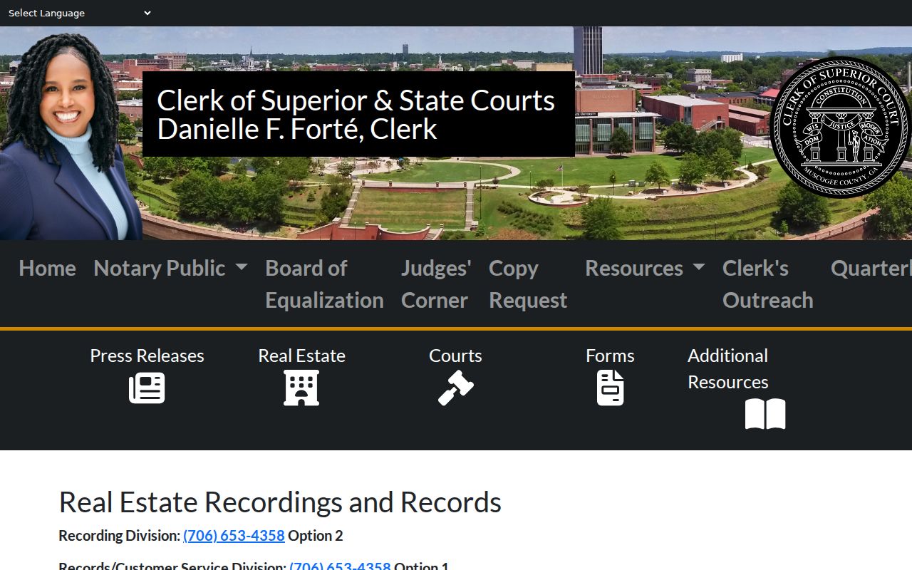 Columbus previous residents Real Estate Division records guide